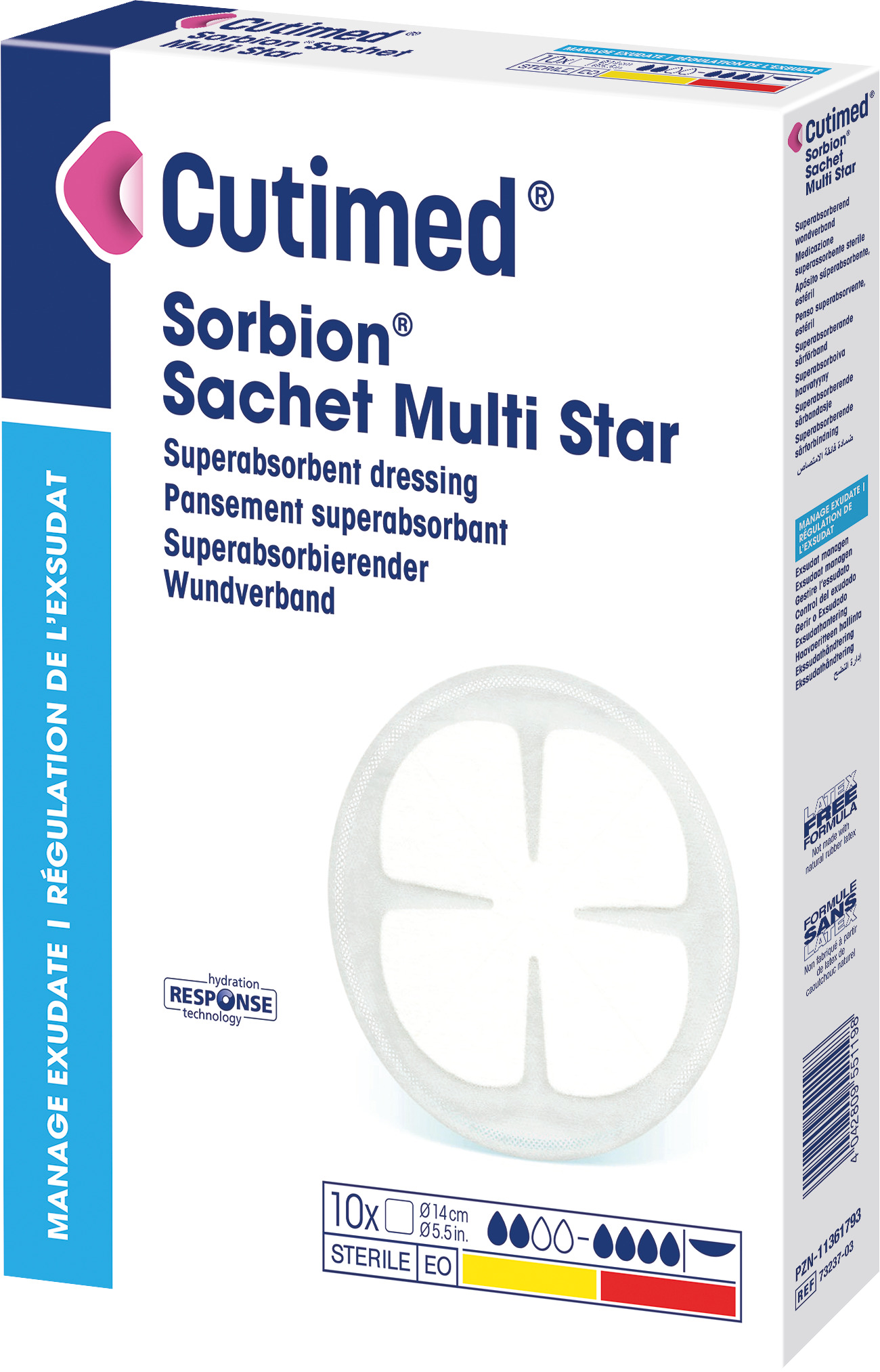 Cutimed Sorbion Sachet Multi Star