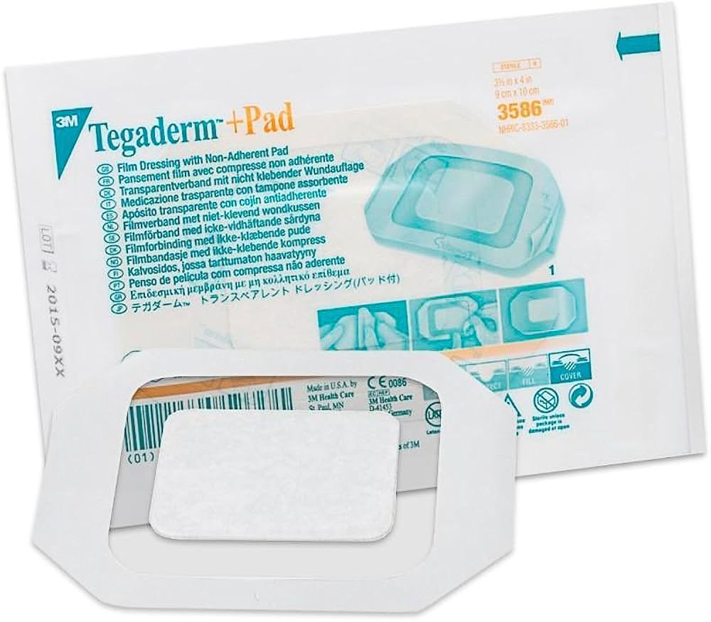 Tegaderm +Pad Film Dressing with Non-Adherent Pad