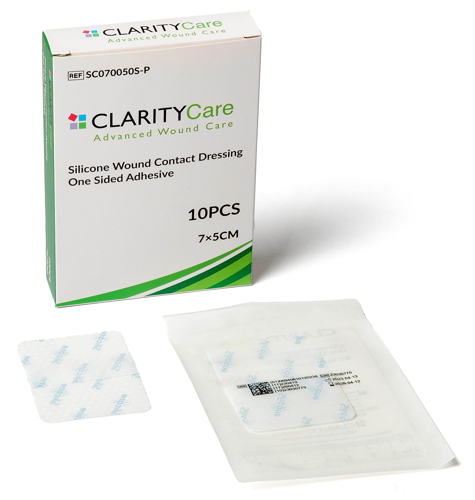 Clarity Care Silicone Wound Contact Dressing One-Sided Adhesive