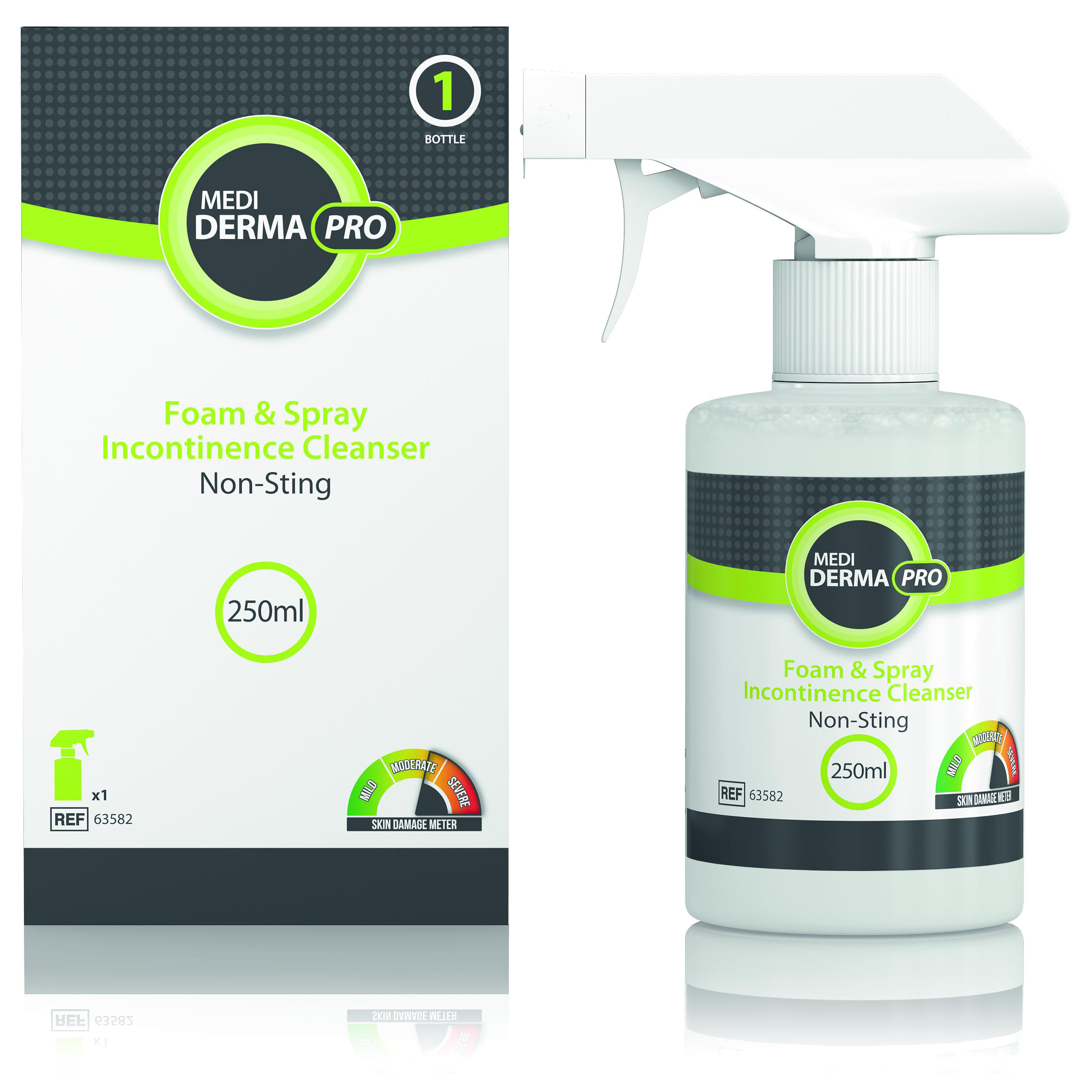 Medi Derma-PRO Foam and Spray Incontinence Cleanser