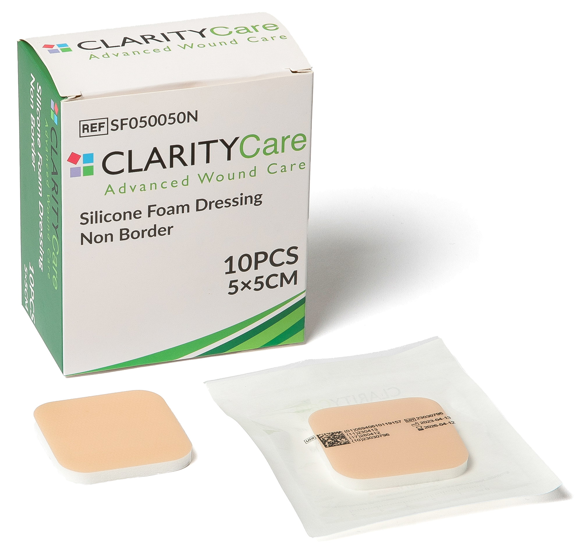 Clarity Care Silicone Foam Dressing Non Border